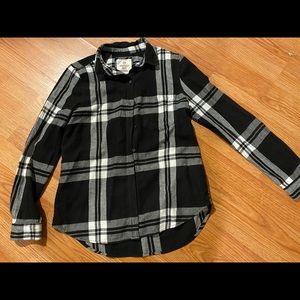 Black and plaid flannel